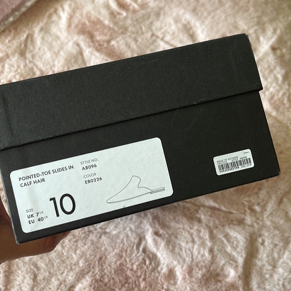 J.Crew Pointed-Toe Slides in Calf Hair - Picture 4 of 6